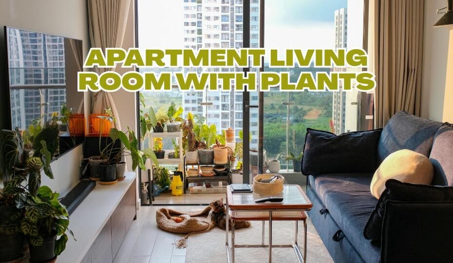 Apartment Living Room With Plants