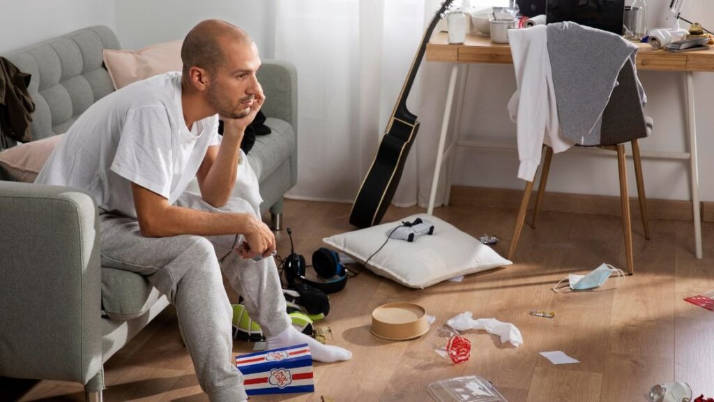 messy living environment