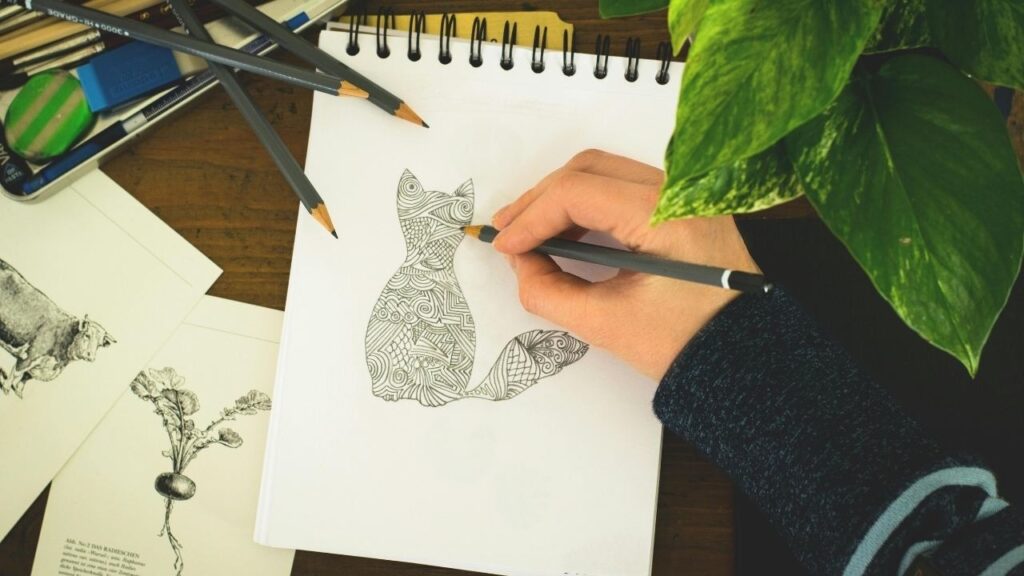 animal texture drawing