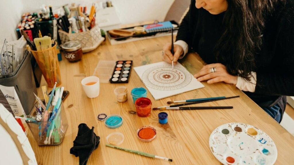 Mandala Drawing for Grounding